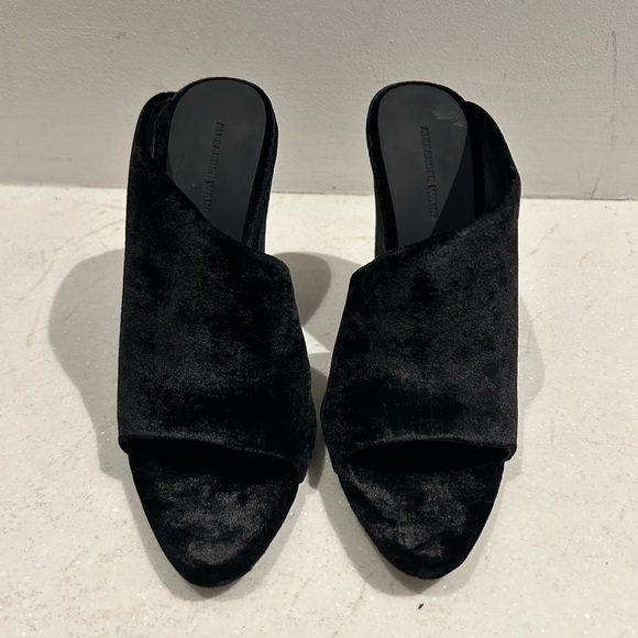 New black velvet Alexander Wang wedge heels. 37.5 - Picture 10 of 16